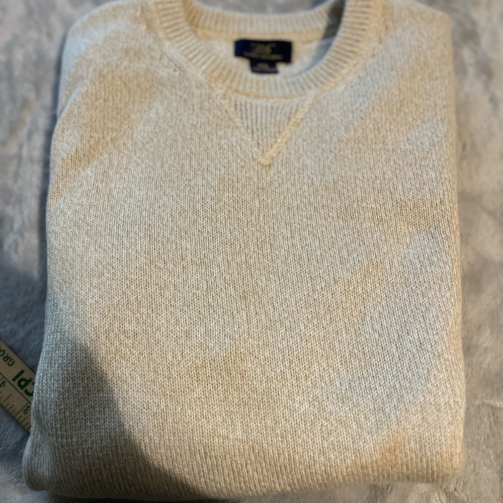 Brooks Brothers Men's‎ Beige Crewneck Sweater